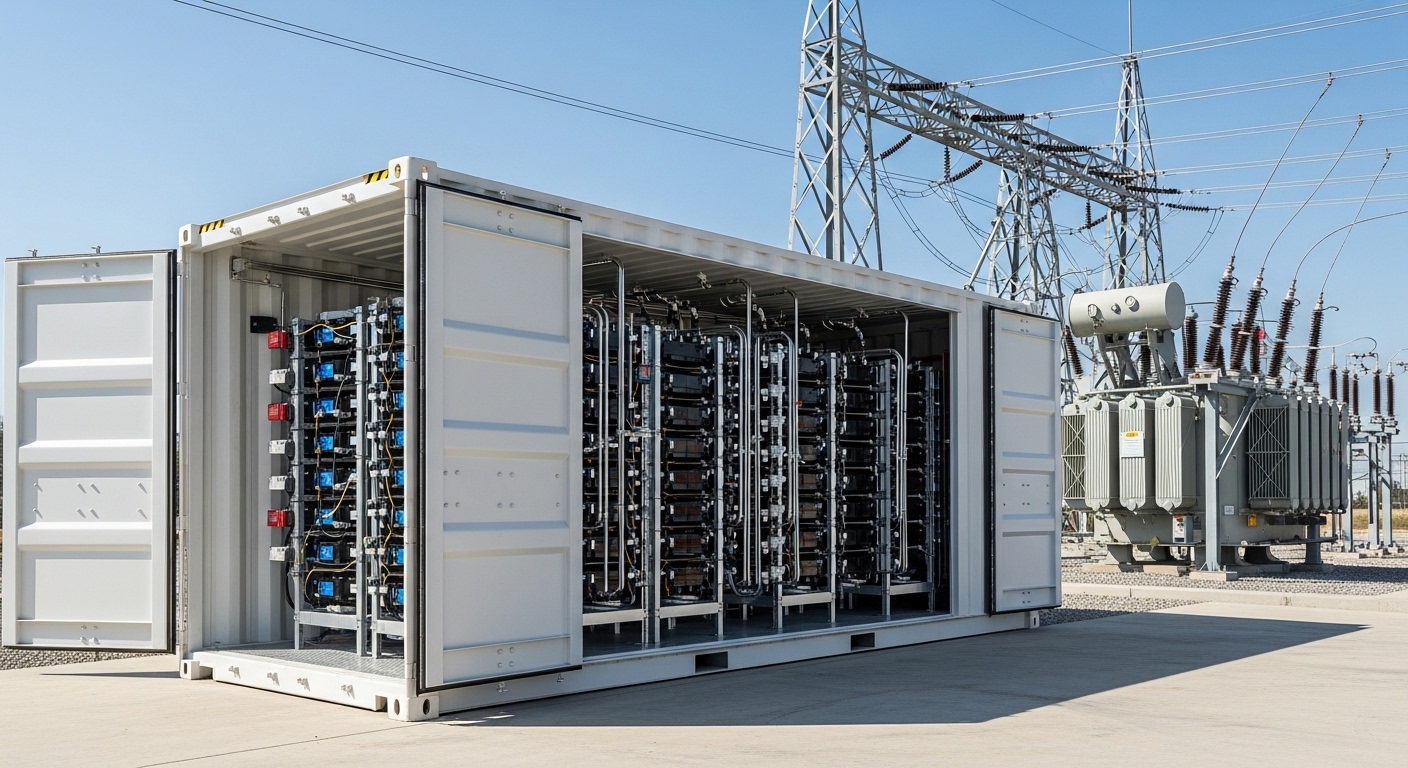 Контейнерна BESS 1–5 МВт для Utility Scale, СЕС, ОСР та великих підприємств